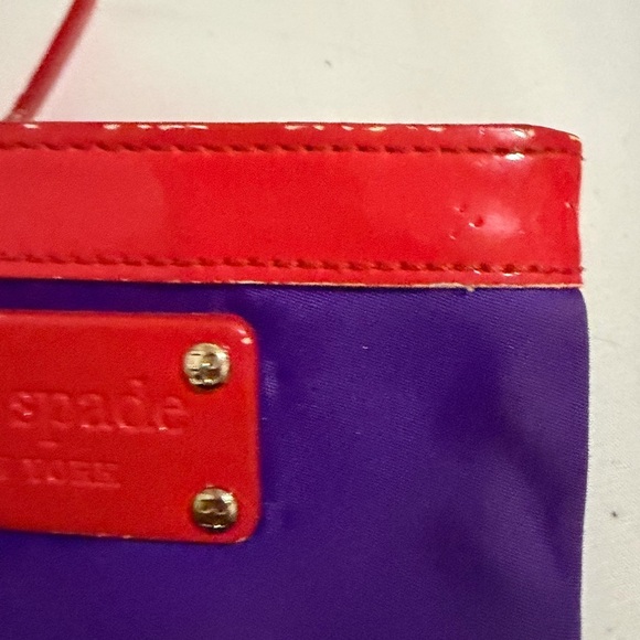 🐰Rehab Kate Spade Red and Purple Coin Purse - Picture 6 of 10